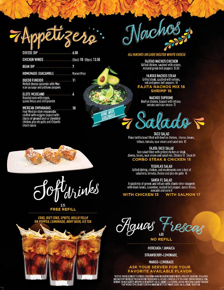 La Catrina Cocina Mexicana Houghton Menu image 4